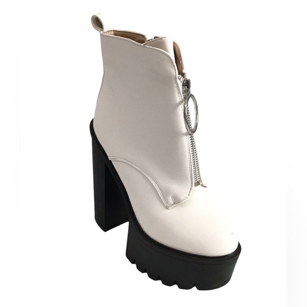 LaModa Chunky Heel Platform Ankle Boots Size 37